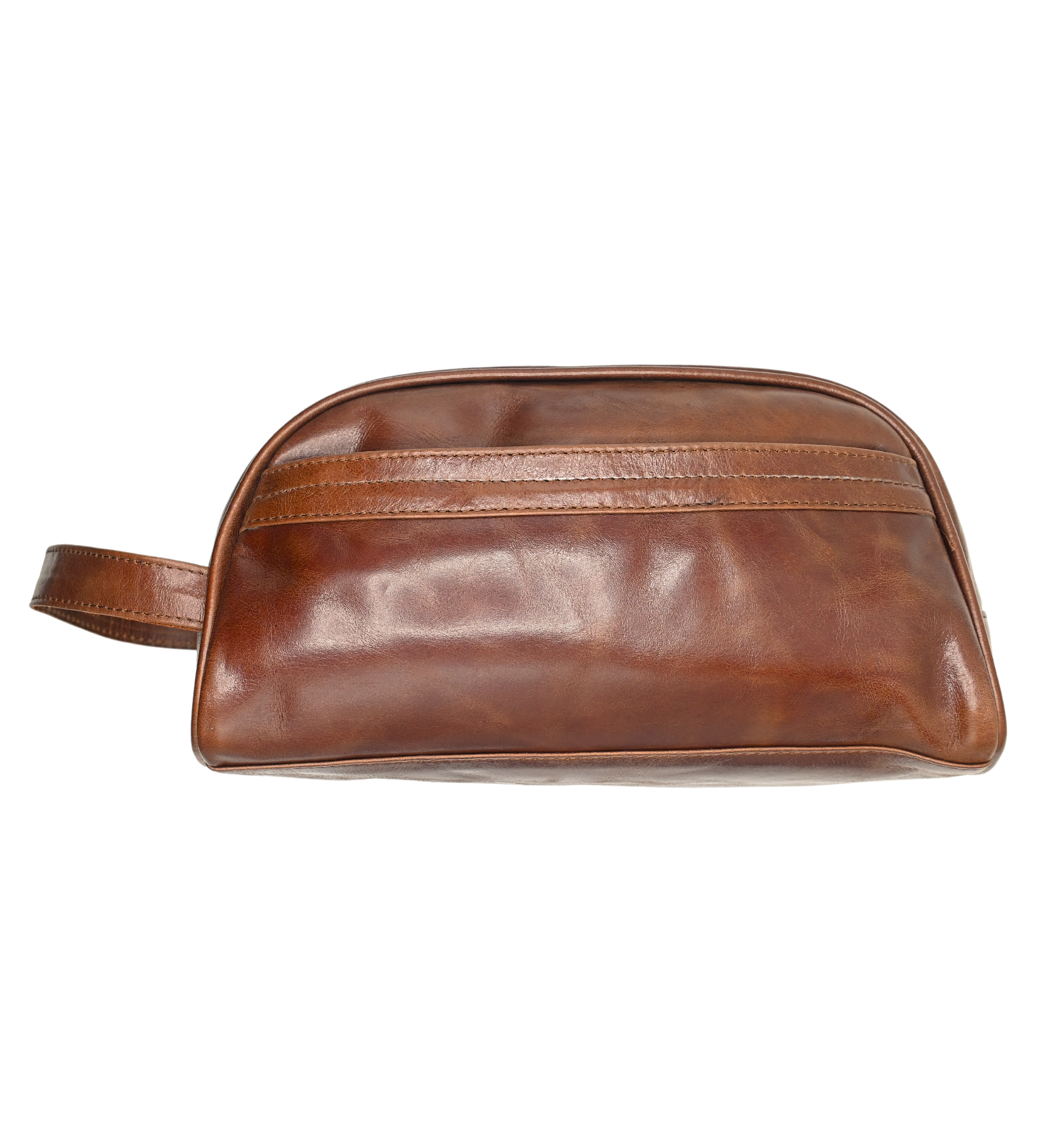 Royal Leather Toilety Bags Dark Brown