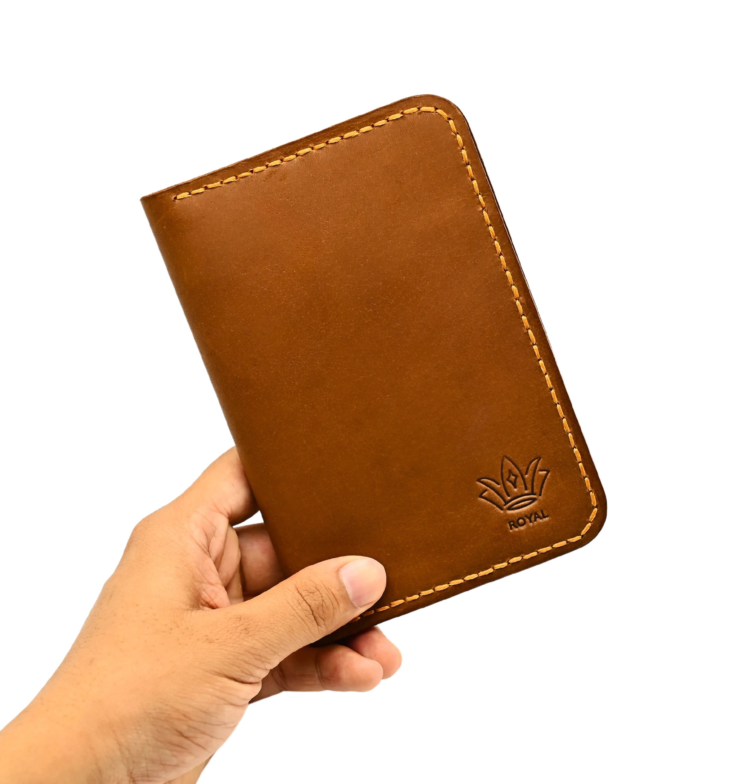 Royal Leather passport Cover Camel