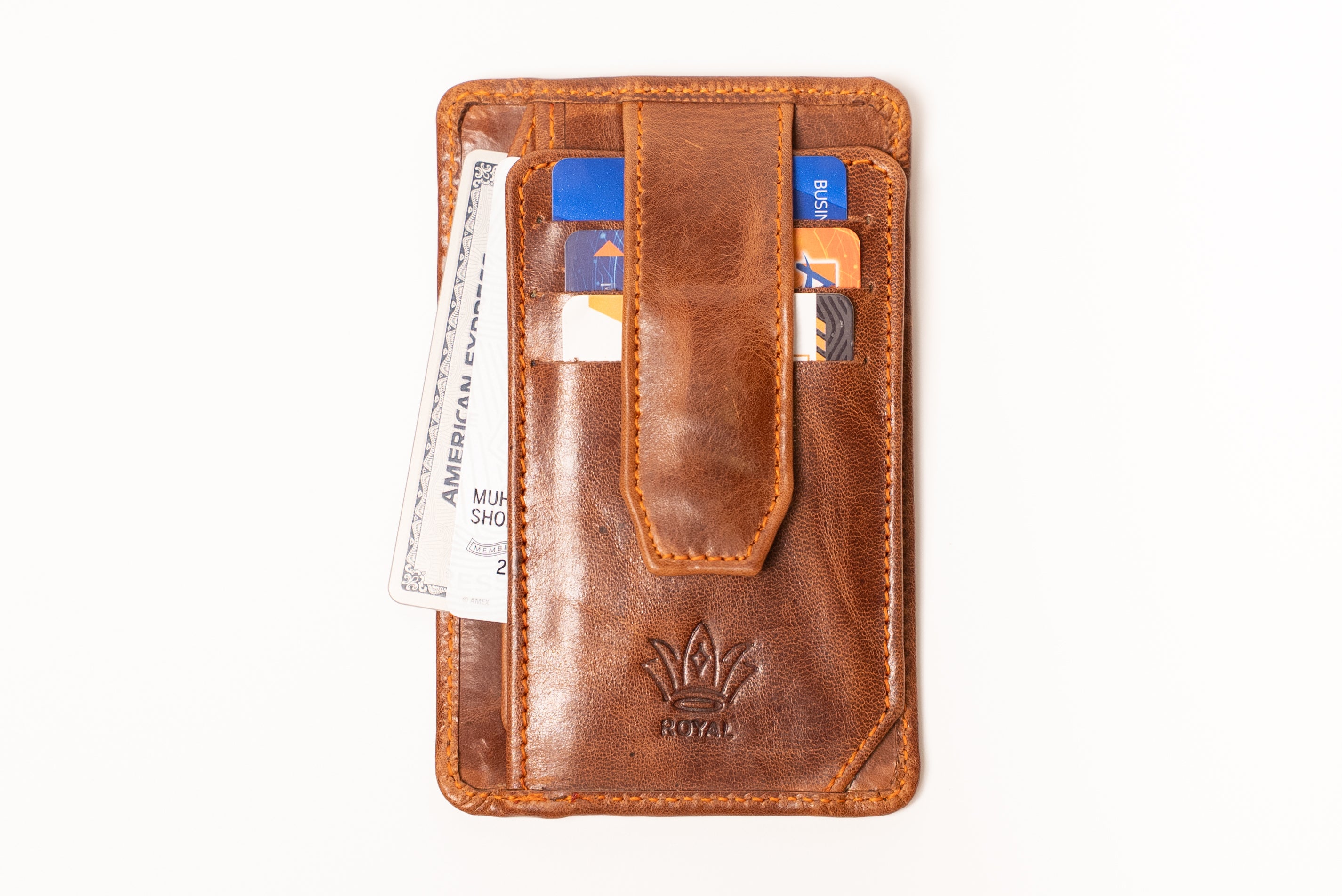 ROYAL Classic Leather Wallet - Essential Compartments.