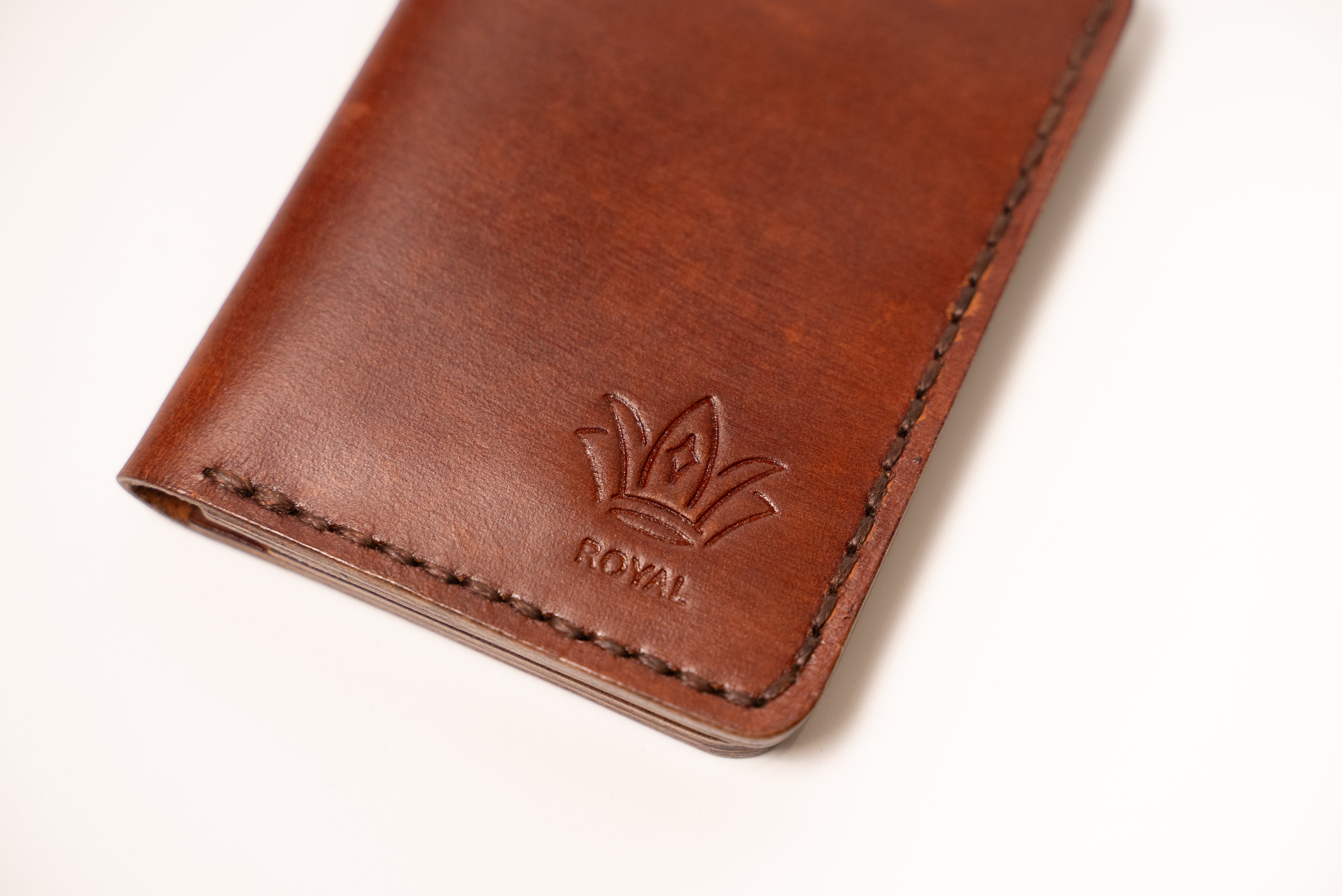 ROYAL Premium Leather Card Holder - Tan.