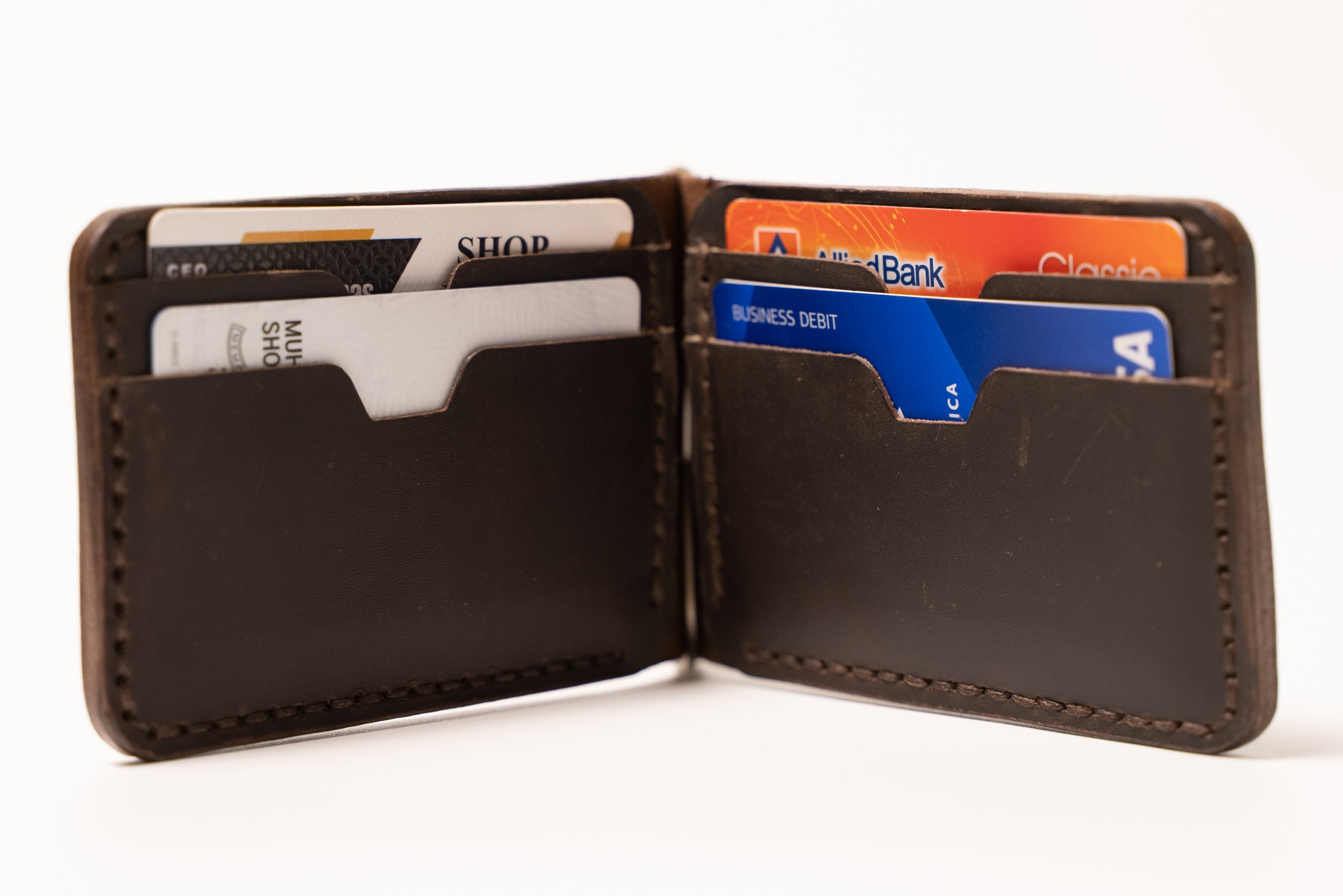 Royal Signature Wallet - Genuine Leather Minimalist Design with Reinforced Contrast Stitching & Slim Profile for Perfect Pocket Fit.