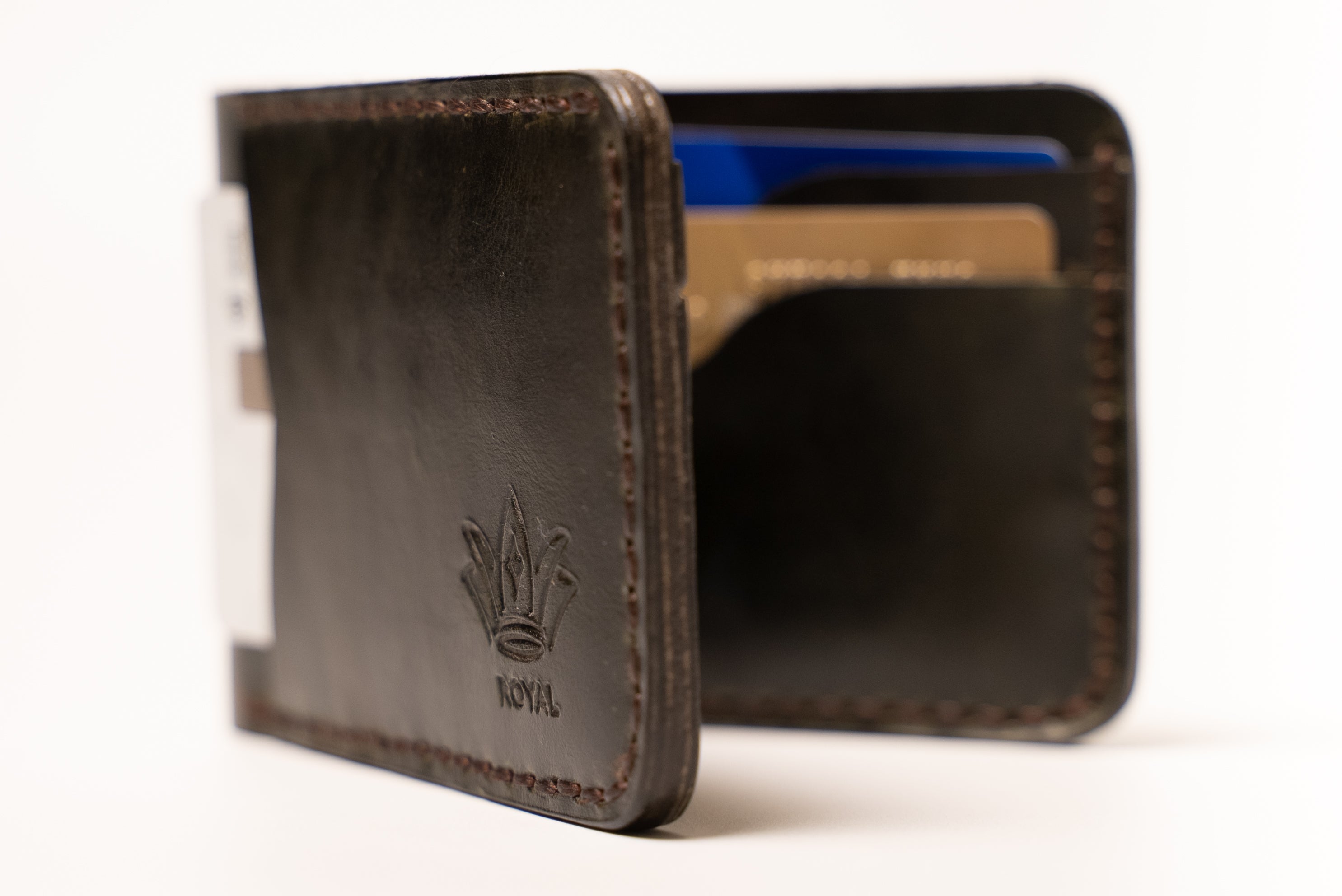 ROYAL Leather Wallet Front Pocket- Green.