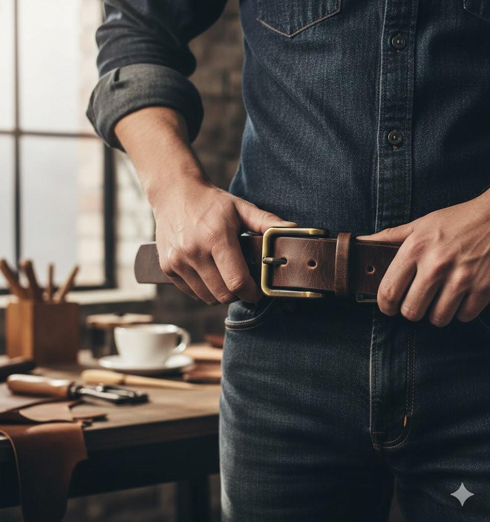 ROYAL Leather Belt Buckle Accessory.