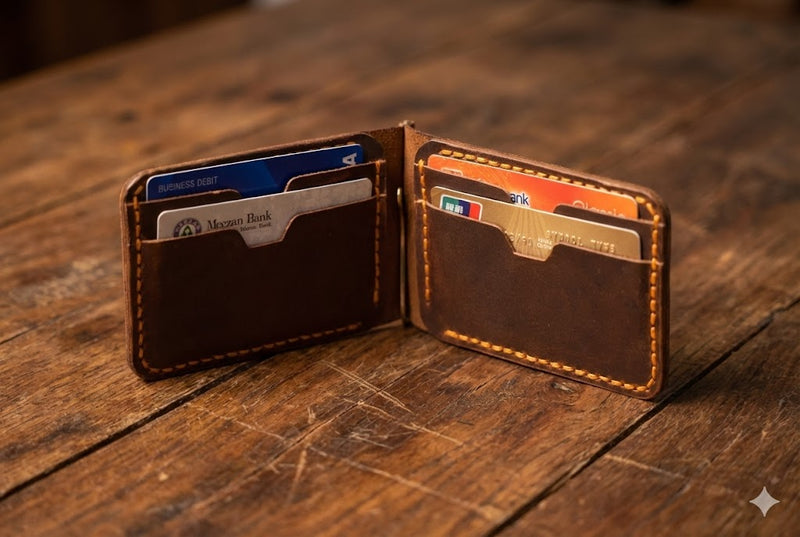 Money clip wallets collection by ROYAL - slim leather wallets with magnetic clip functionality