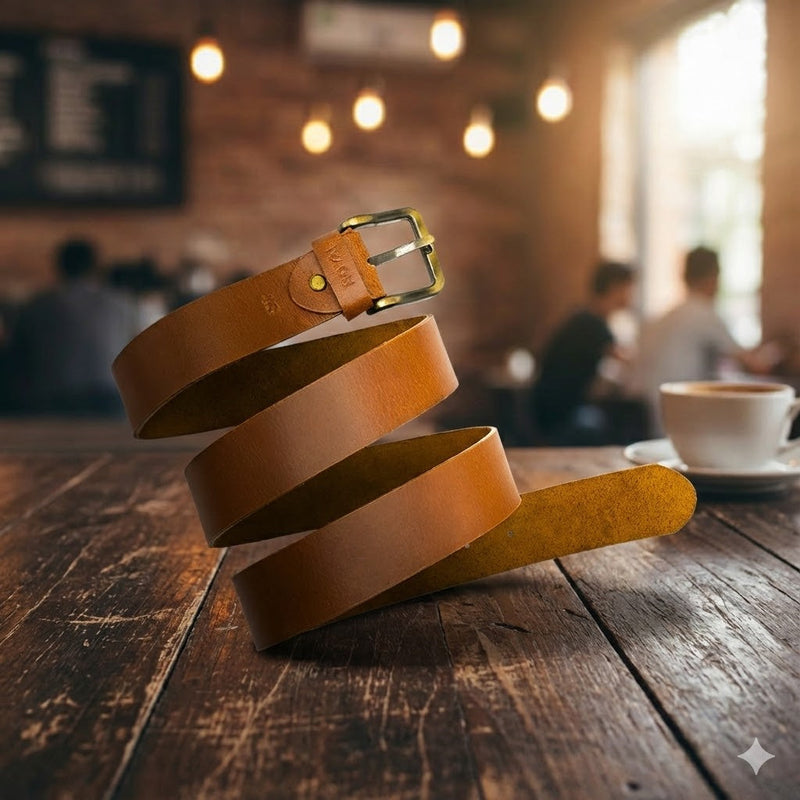 Handcrafted leather belts collection by ROYAL - full-grain premium quality for dress and casual wear