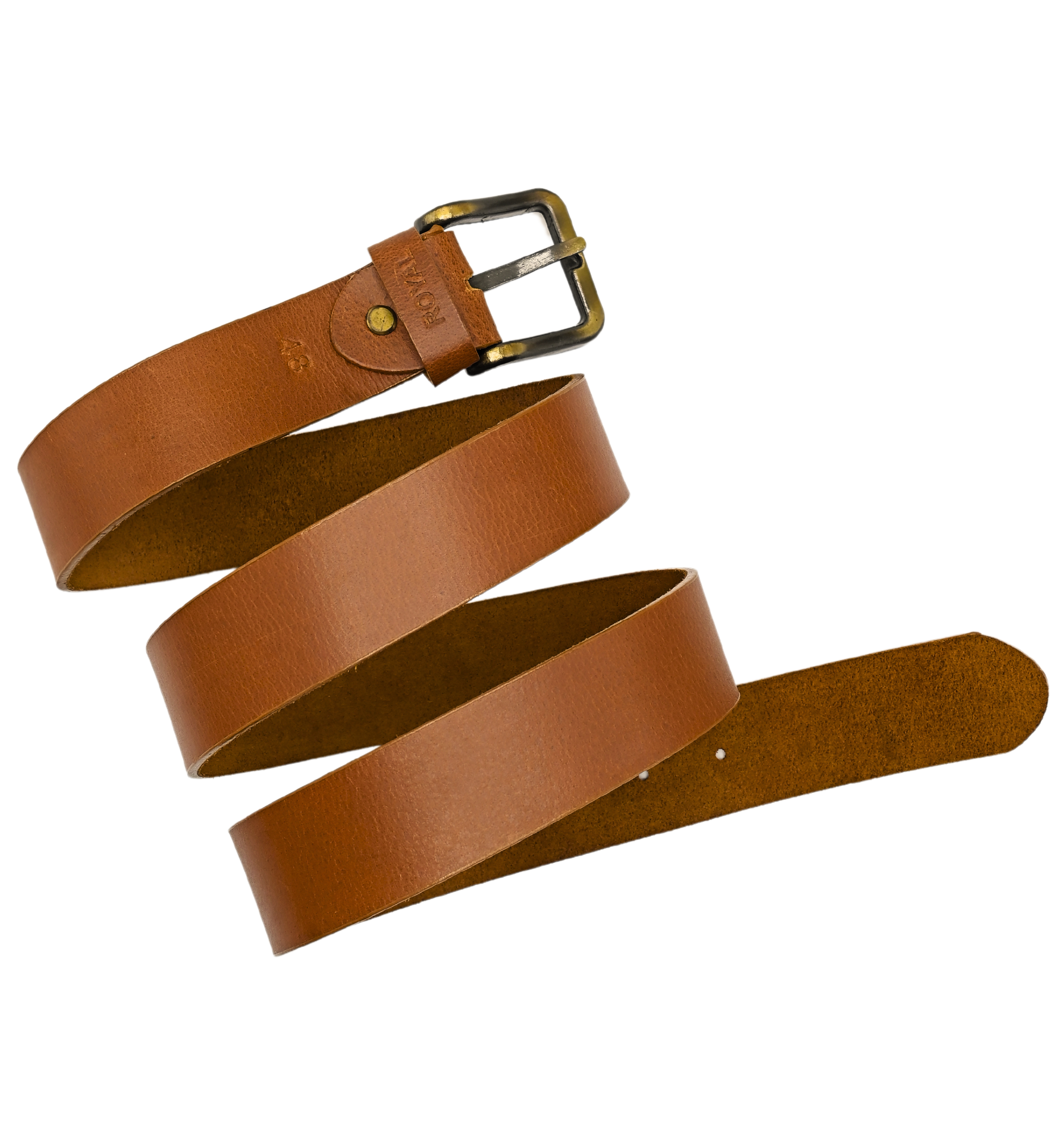 Hand Crafted Leather Tan Belt