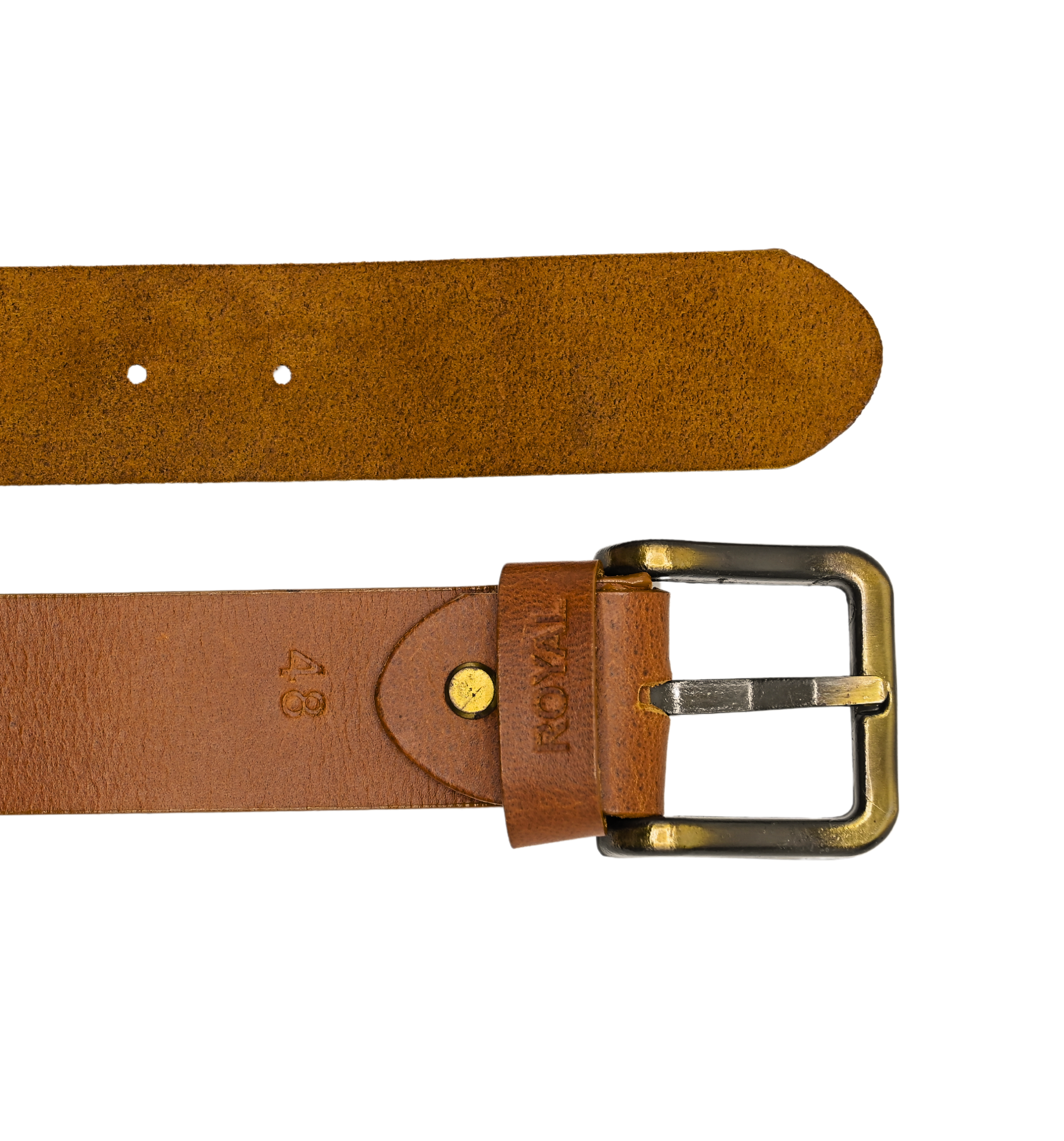 Hand Crafted Leather Tan Belt