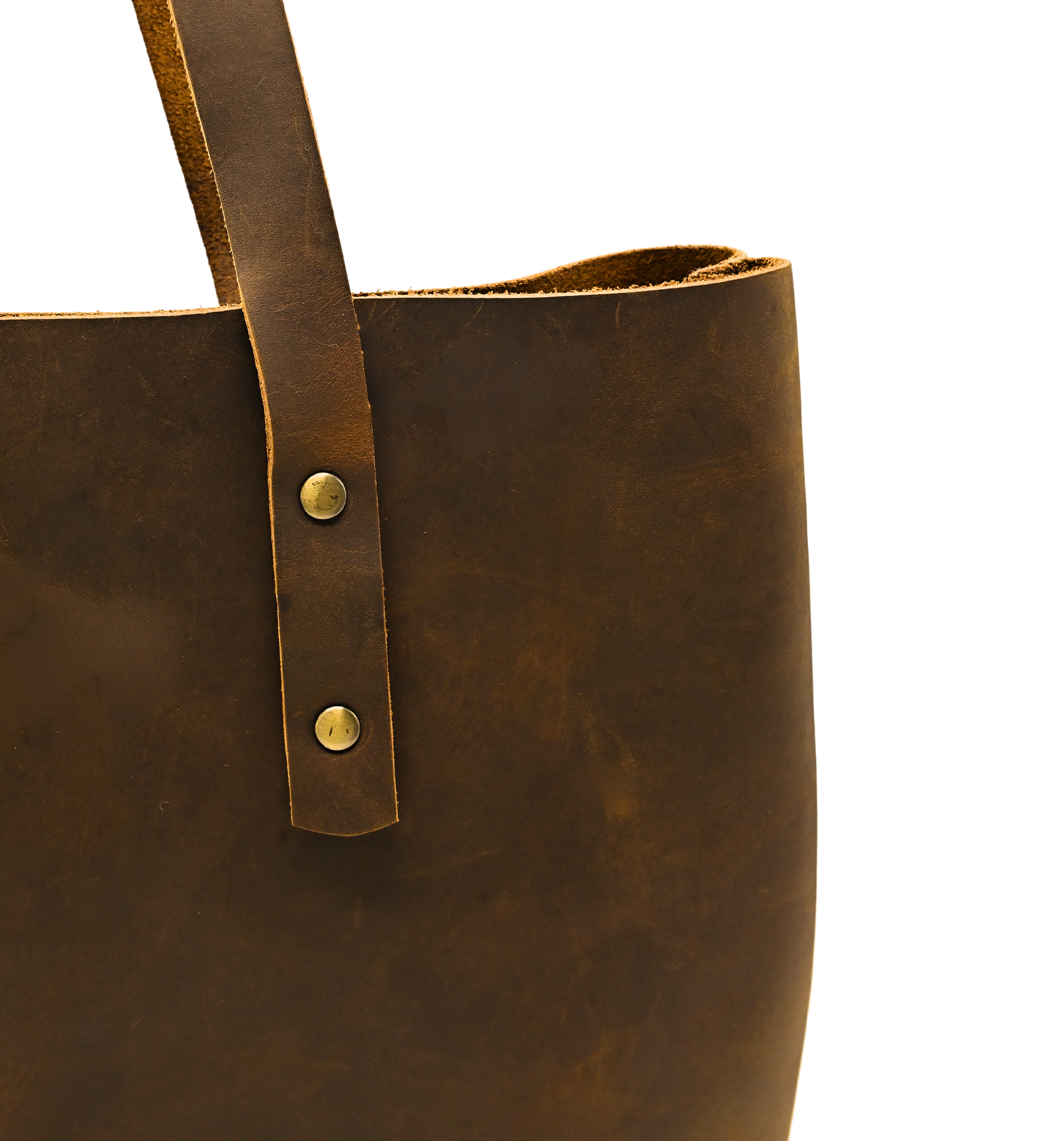 Hand Crafted Leather Ladies Tote Bag