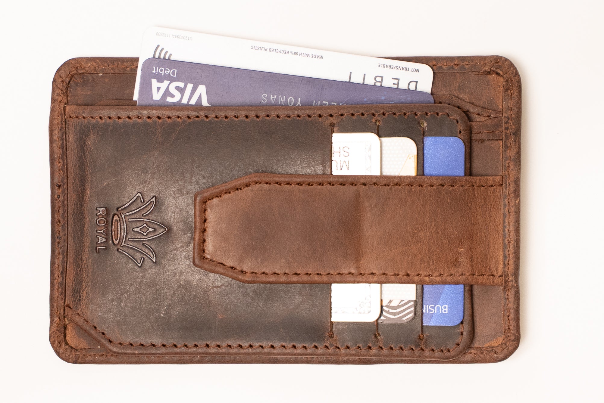 ROYAL Classic Leather Wallet - Essential Compartments.
