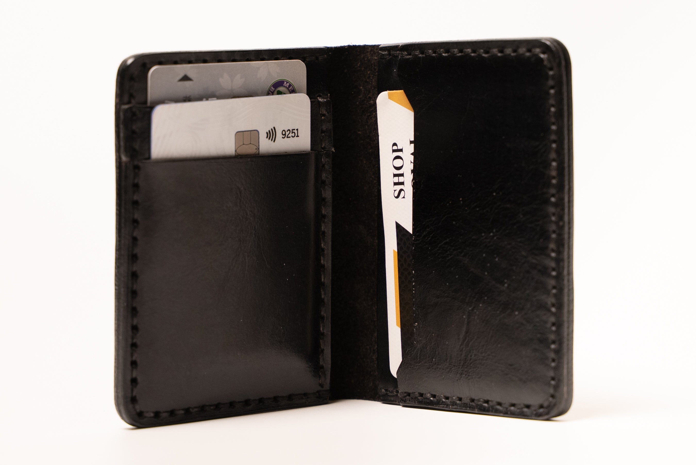 ROYAL Minimalist Leather Cardholder – Black.