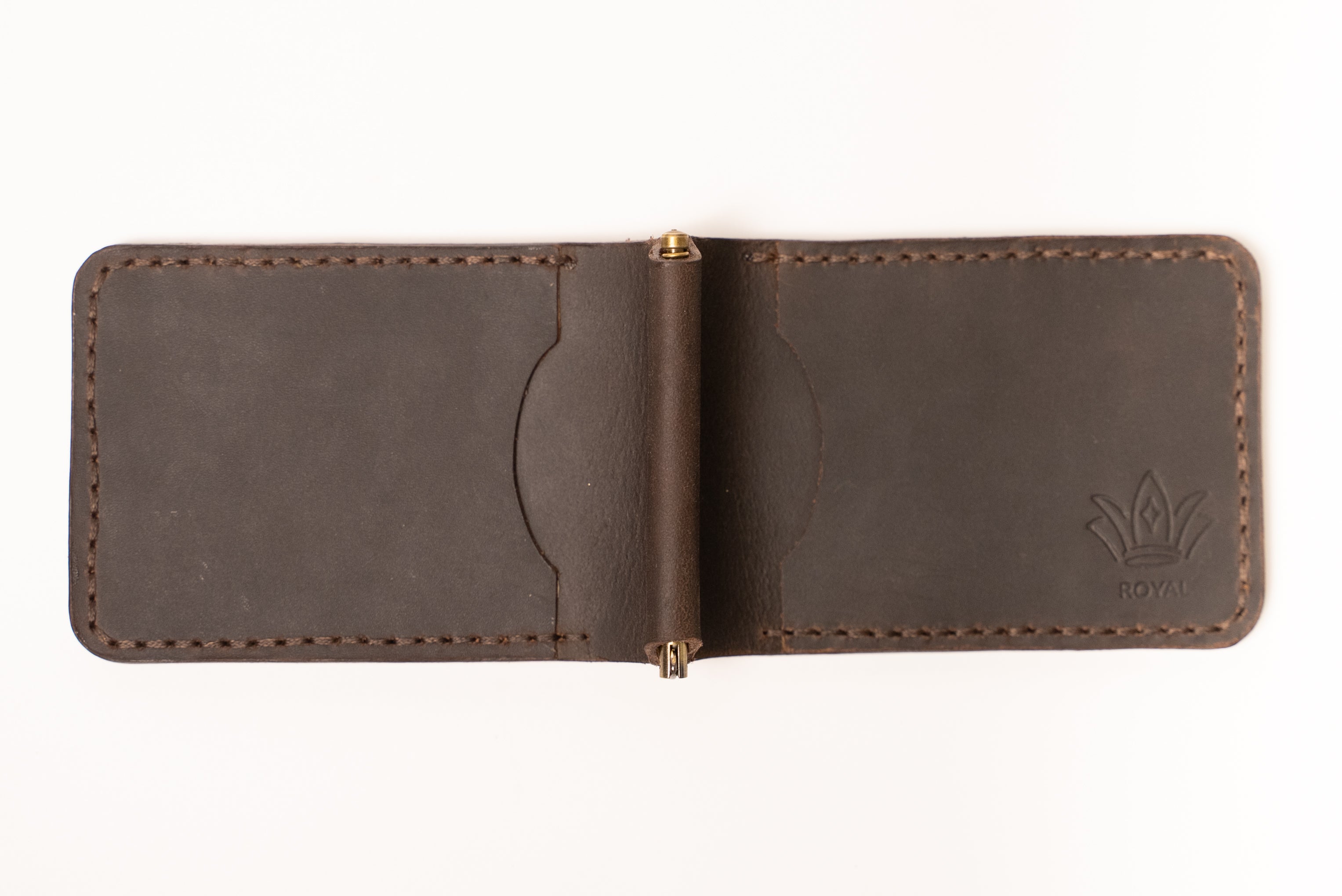 Royal Signature Wallet - Genuine Leather Minimalist Design with Reinforced Contrast Stitching & Slim Profile for Perfect Pocket Fit.