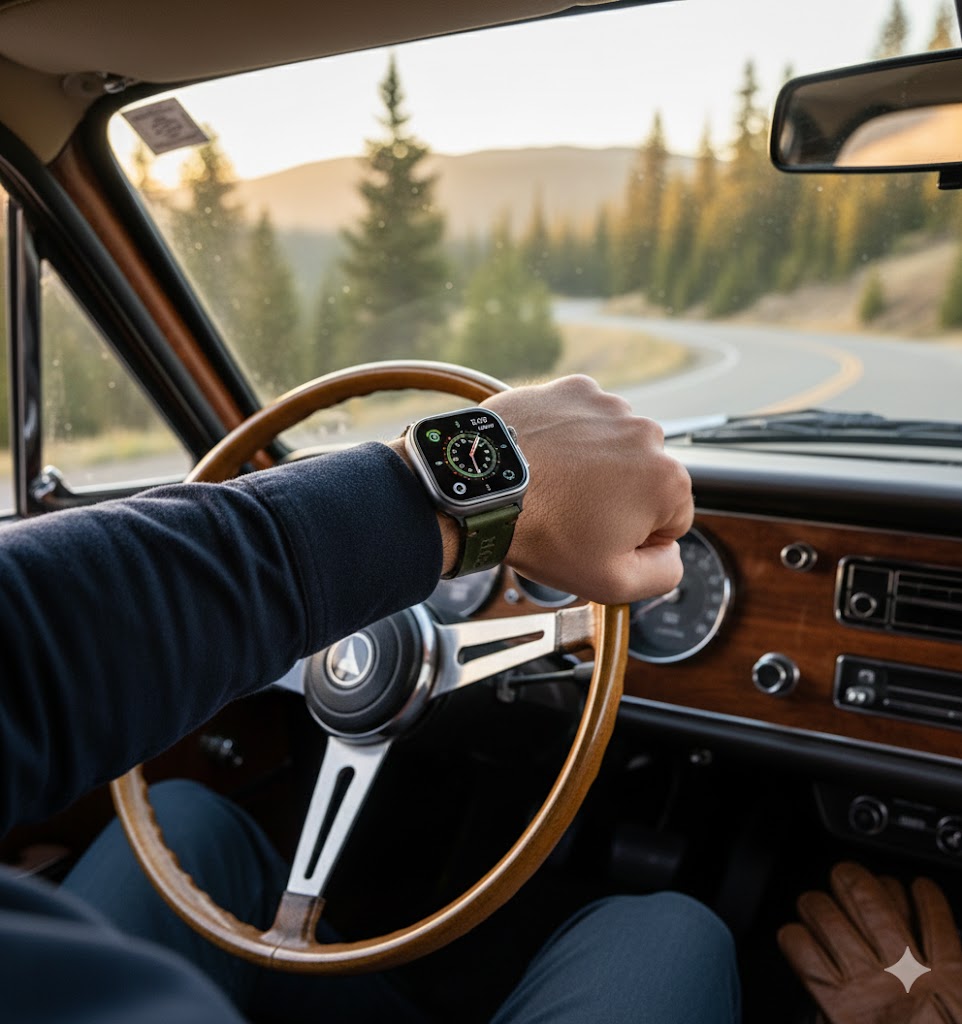 ROYAL Leather Watch Strap – Green.