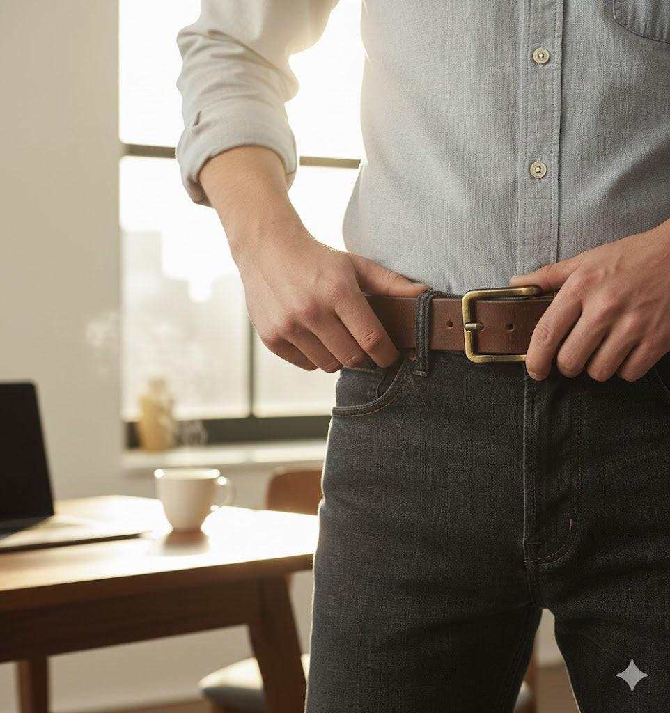 ROYAL Leather Belt Buckle Accessory.