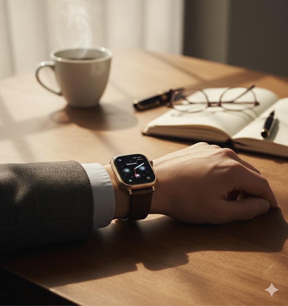 ROYAL Handmade Leather Watch Strap - Chocolate Brown.
