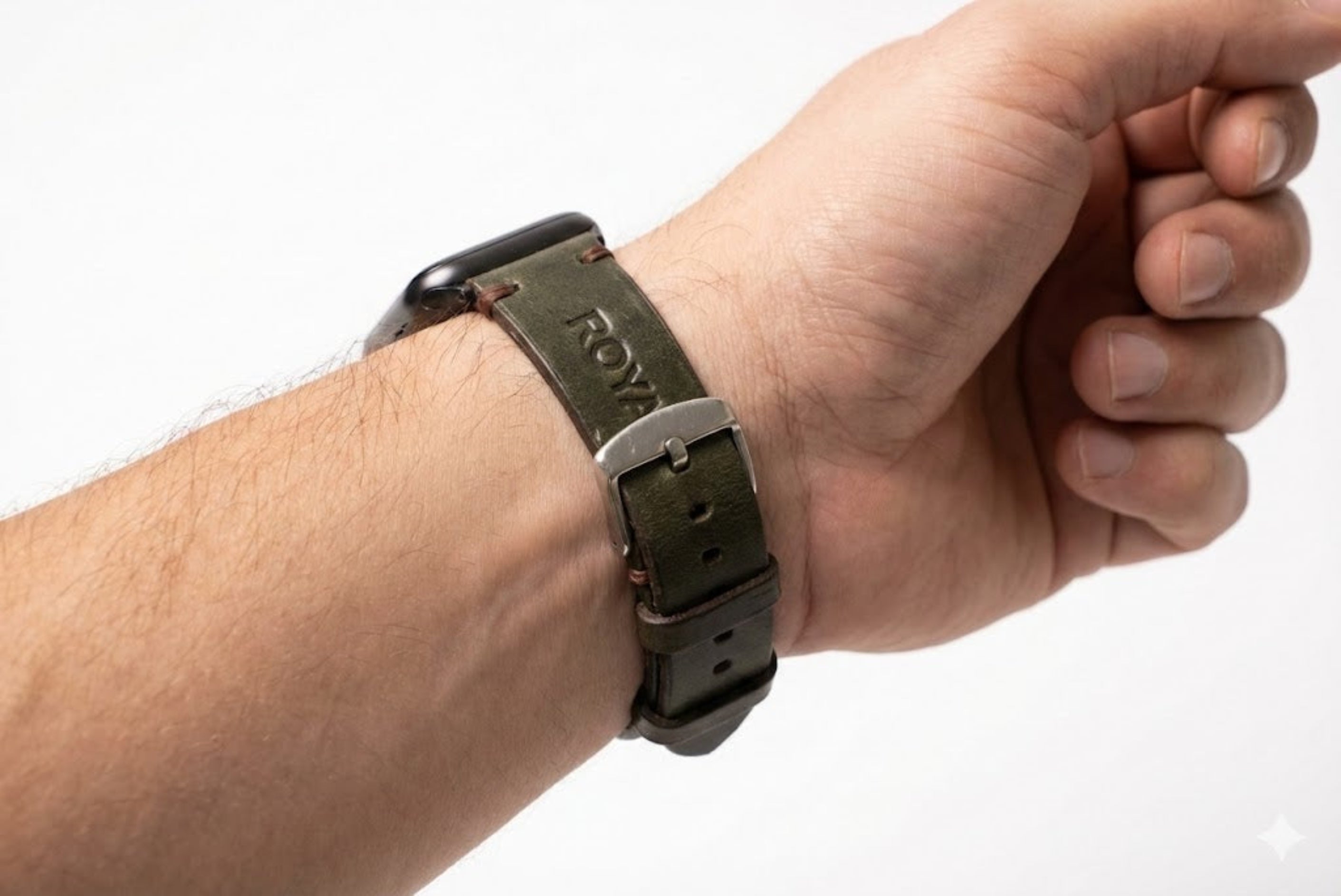 ROYAL Leather Watch Strap – Green.