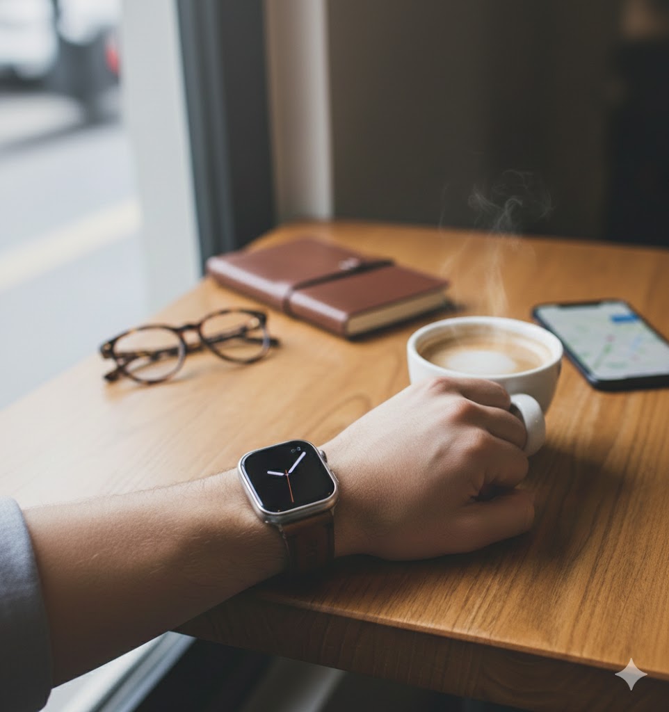 ROYAL Leather Watch Strap – Tan Double Stitch.